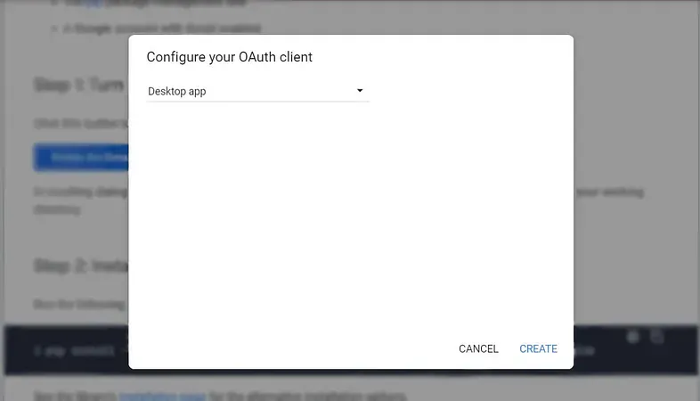 Configure the OAuth client