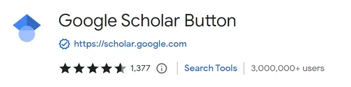 Google Scholar Button Chrome Extension
