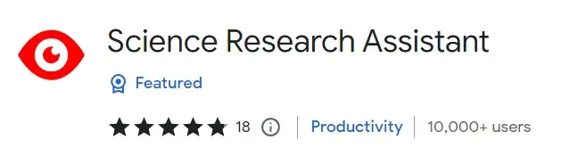 Science Research Assistant Chrome Extension